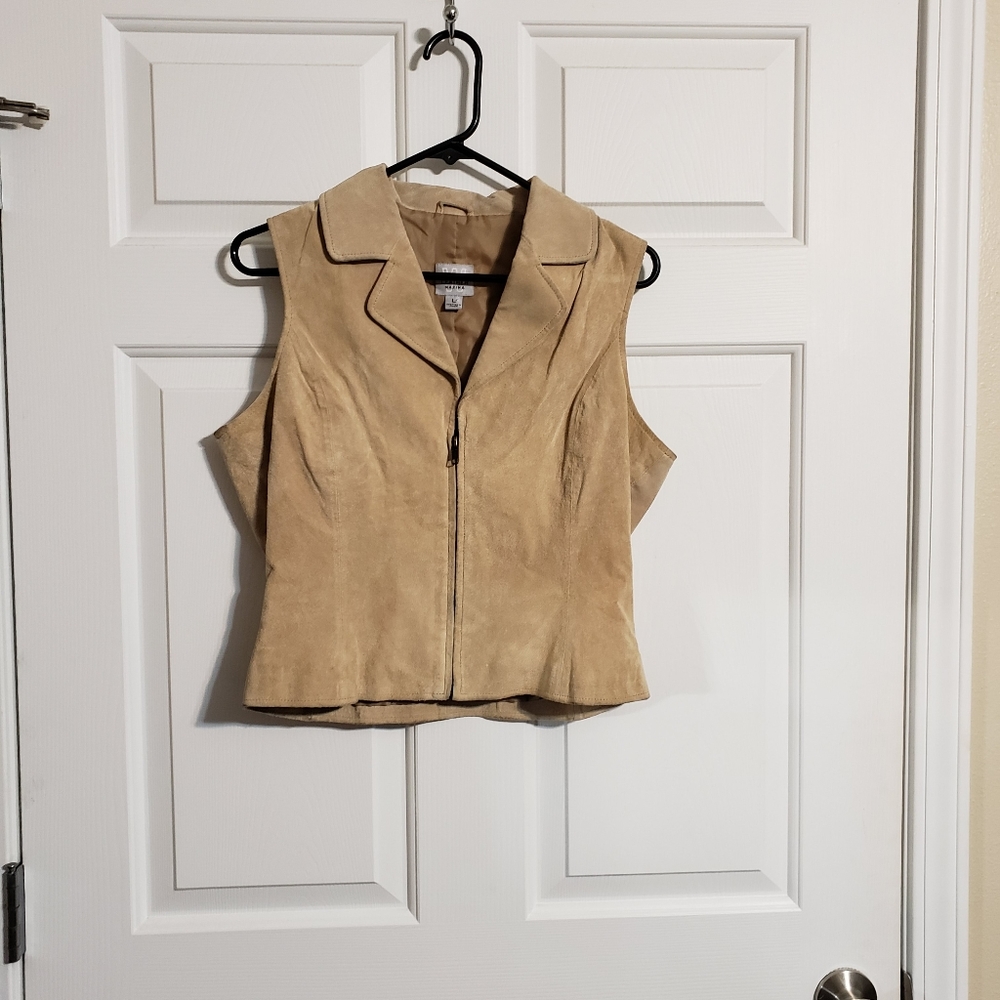 Suede vest